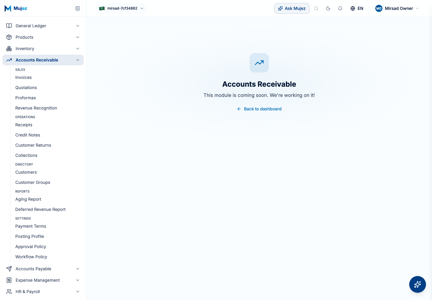 Set the posting profile.