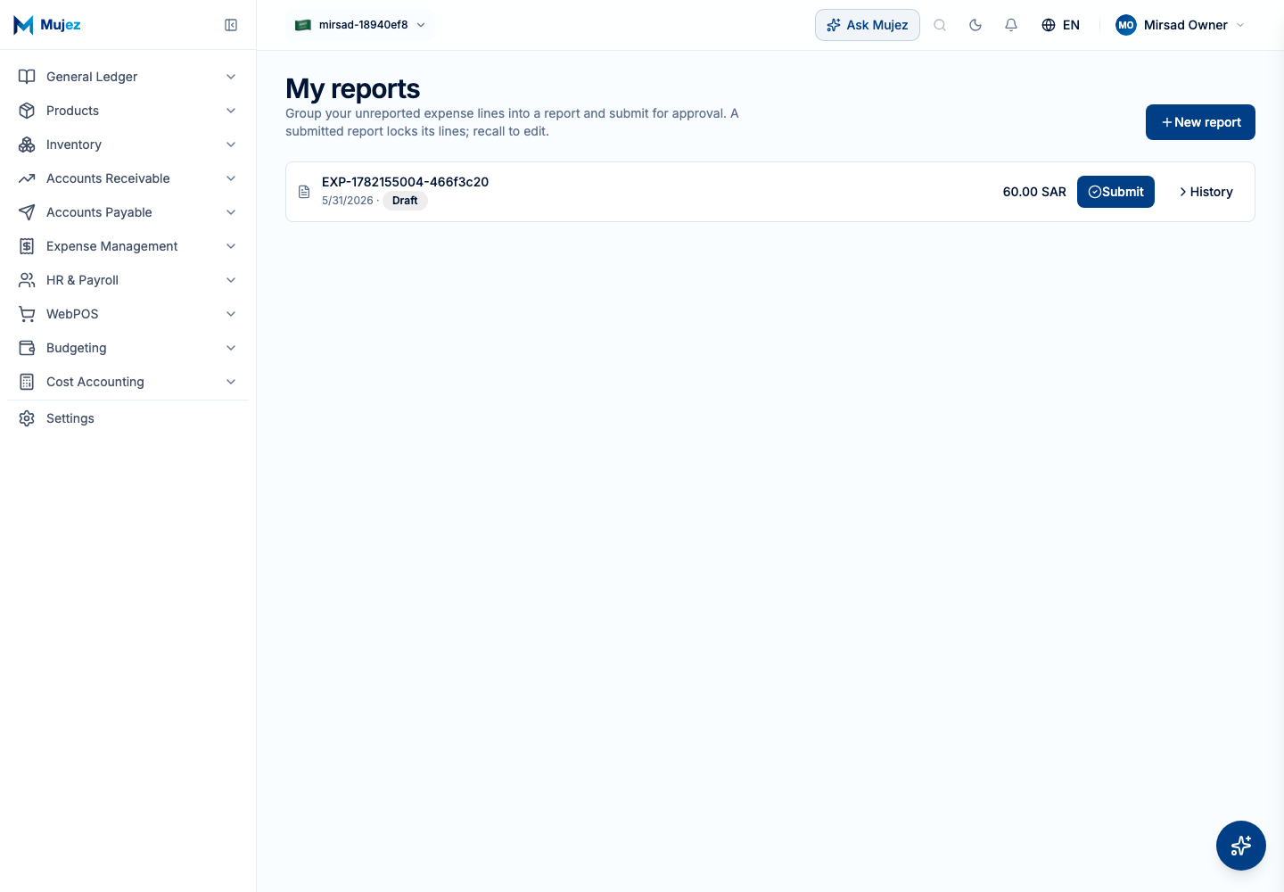 Create a report.